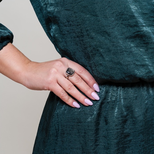 Кольцо Fiore Luna Куб SHELL, KR02914-1/8 BW/S фото 2